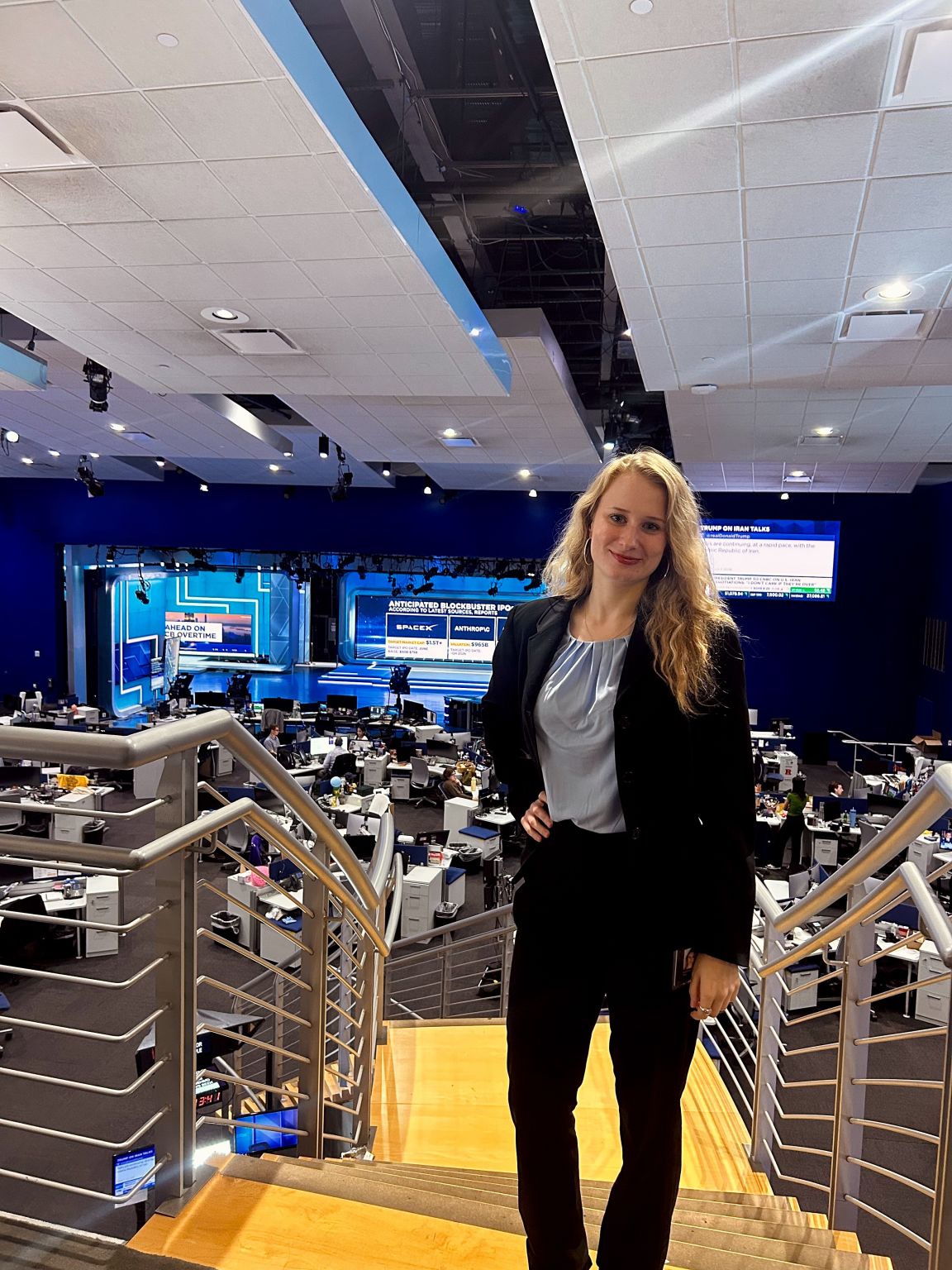 McKenzie Post in the CNBC newsroom